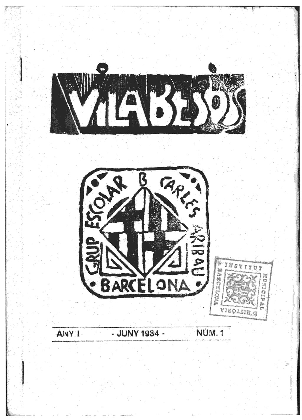 Revista “Vilabesòs”, juny de 1934