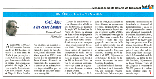 1945. Adeu a les cases barates